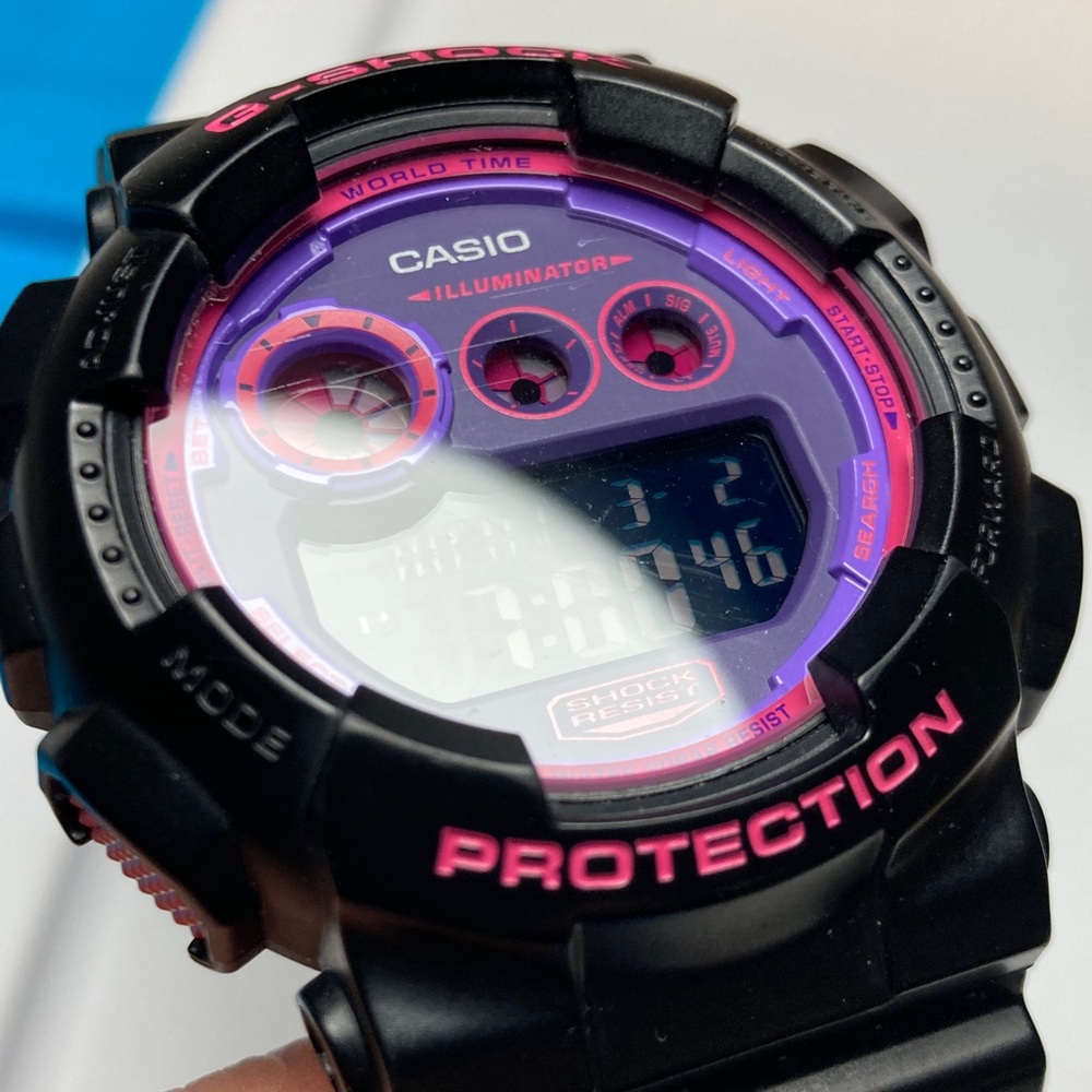 Casio Gshock, GD-120N, purple pink black, working battery, light works - Picture 14 of 15